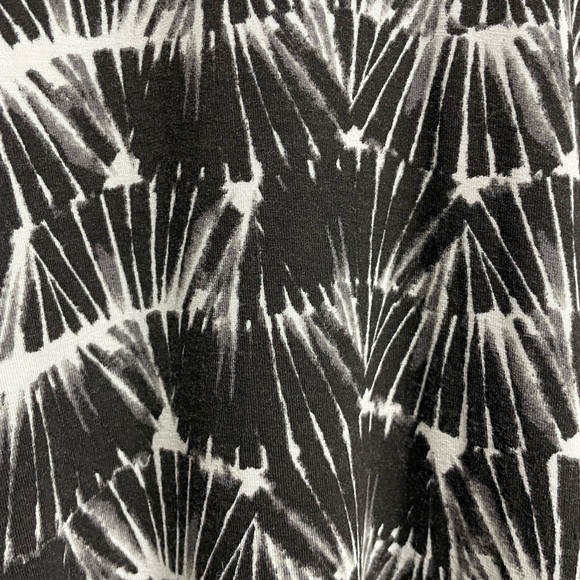 Cynthia Rowley Skirt Small Black/White Tye Dye Look - Picture 4 of 5